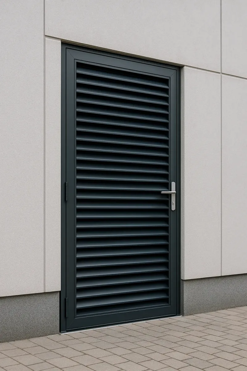 steel louvred doors - professional steel doors available in Chester from UK manufacturers